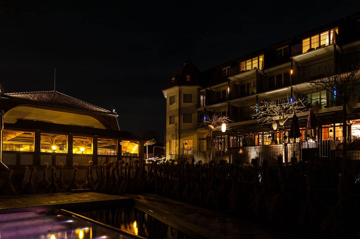 Terrassen bei Nacht