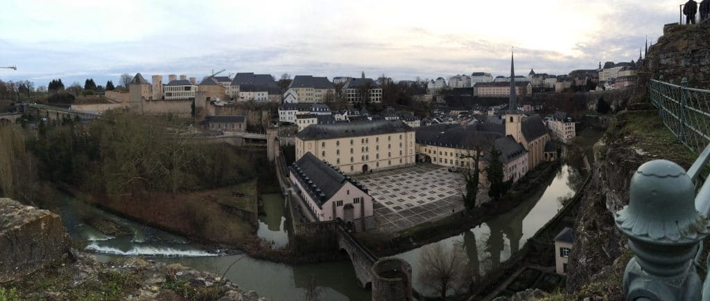 Blick in die Unterstadt Luxembourgs