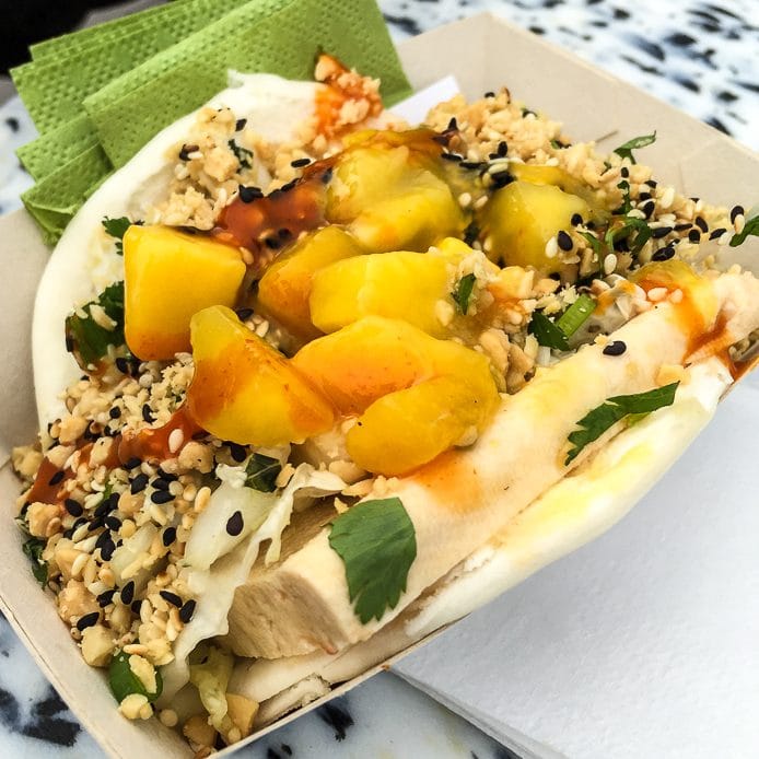 Taiwanesische Street Food Spezialität Gua Bao von Turbo Imbiss aus Köln