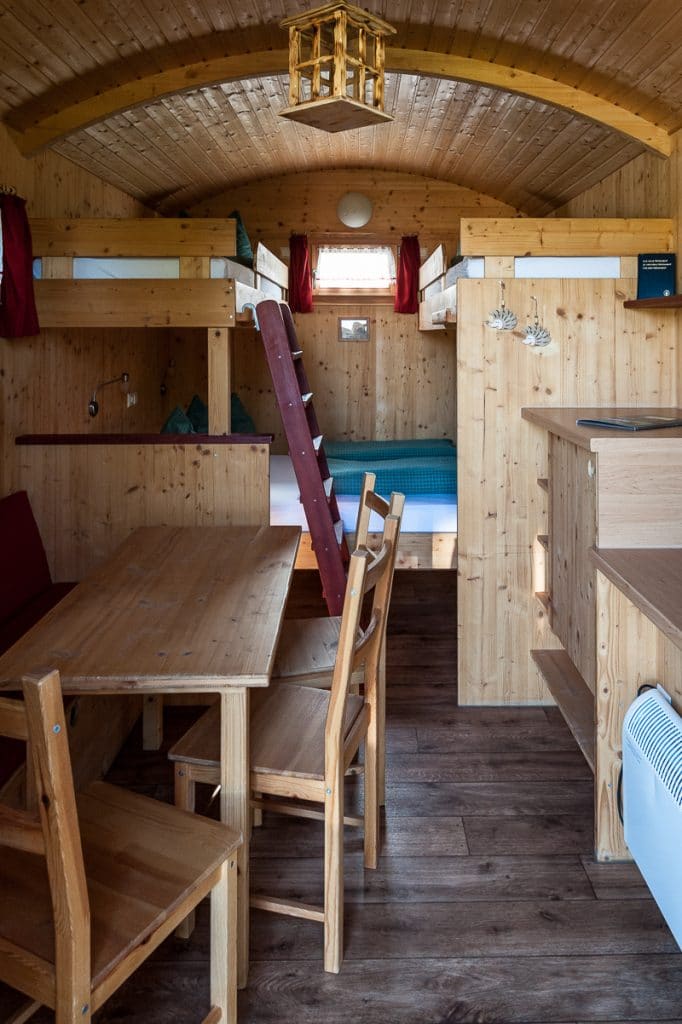 Im Inneren des Schäferwagens