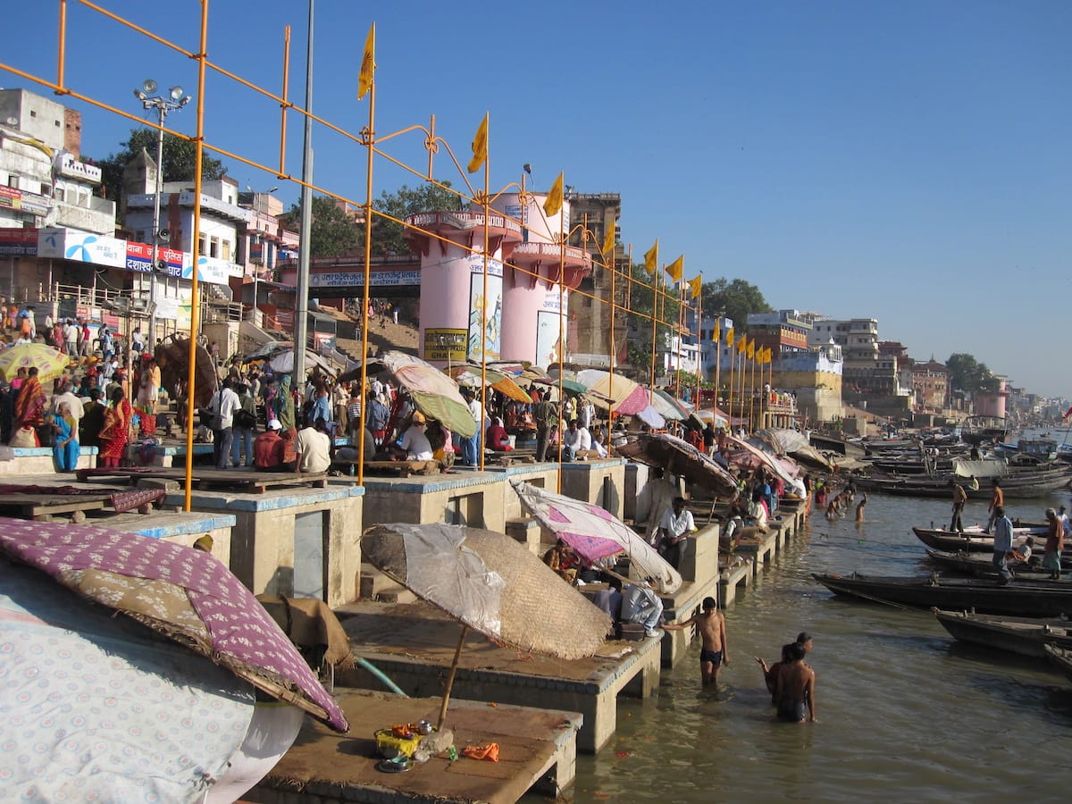 Am Ganges in Varanasi
