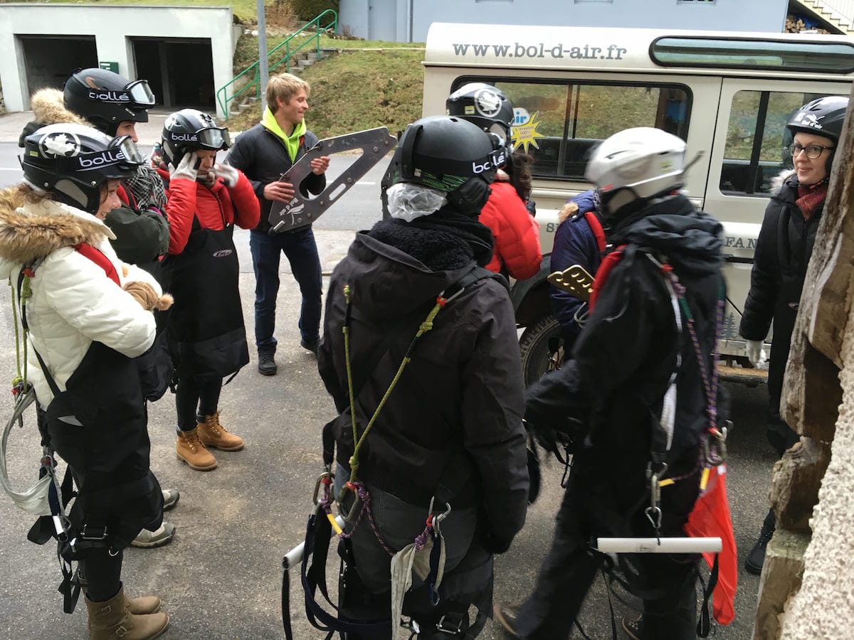 Vorbereitung bevor es in die Berge der Vogesen zum Ausgangspunkt geht