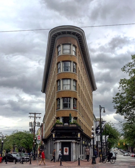 Flat Iron Building in Gastown