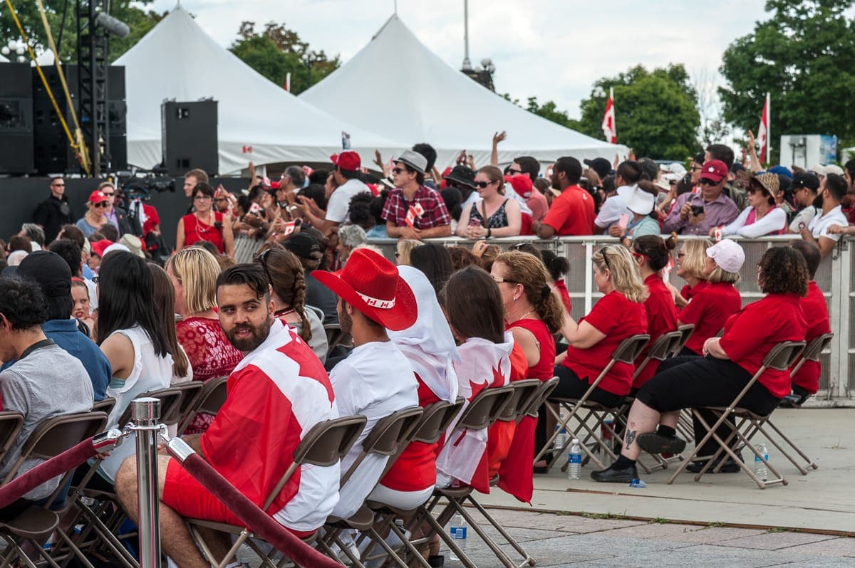 Syrische Refugee-Familie beim Canada Day in Ottawa