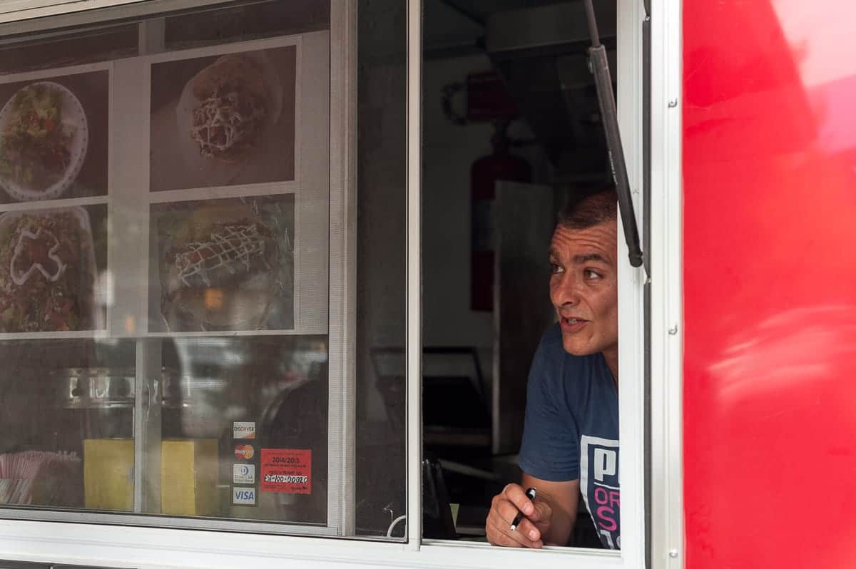 Igor Georgijevic in seinem Food Truck
