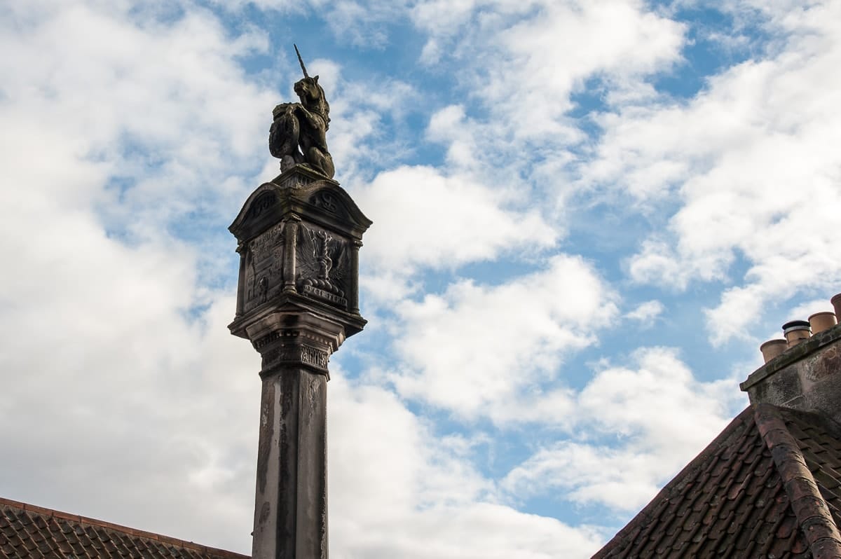 Mercat Cross mit Royal Unicorn, Culross