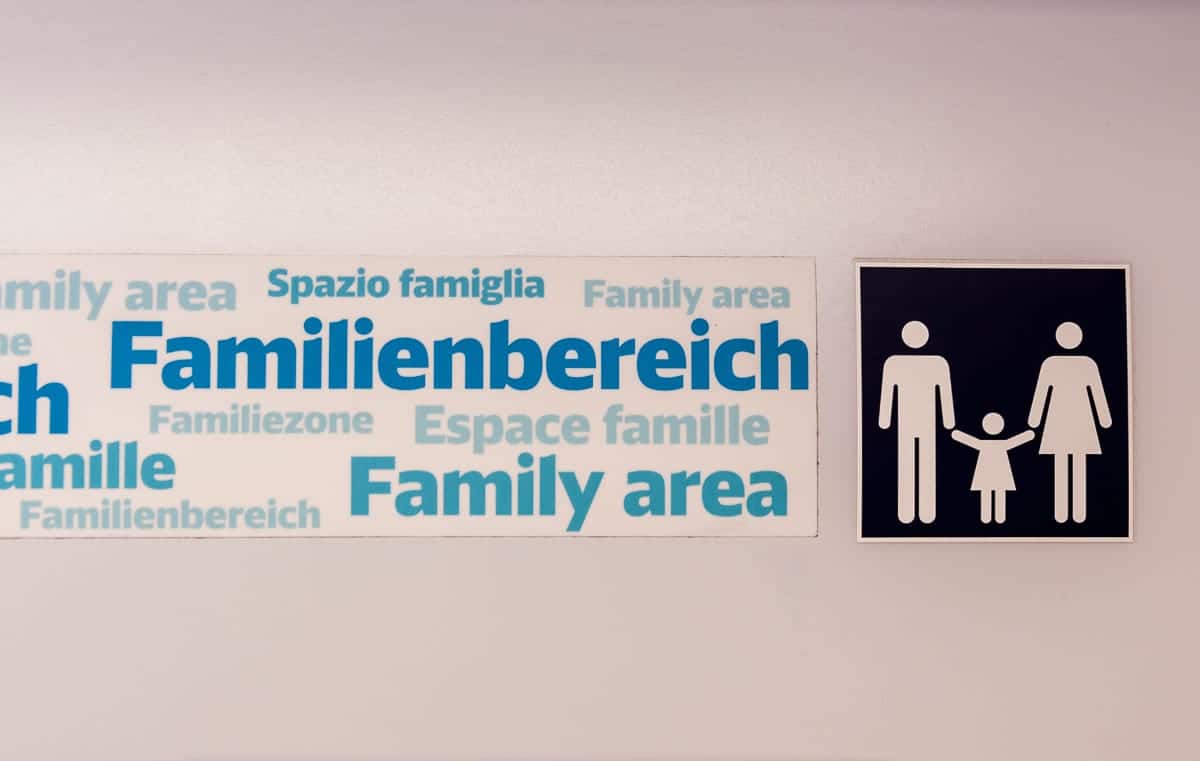 Familienbereich in Wagen 9