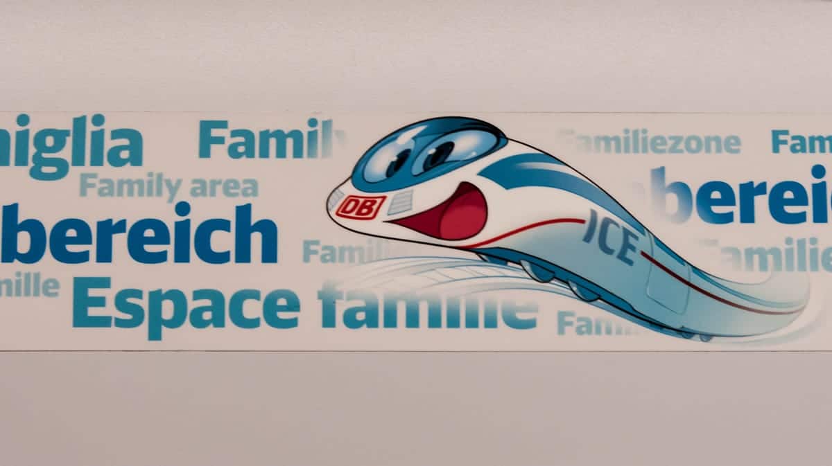 Familienbereich in Wagen 9
