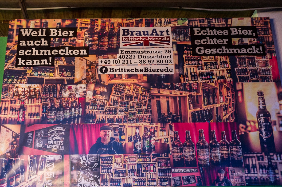 Werbung für Britische Biere