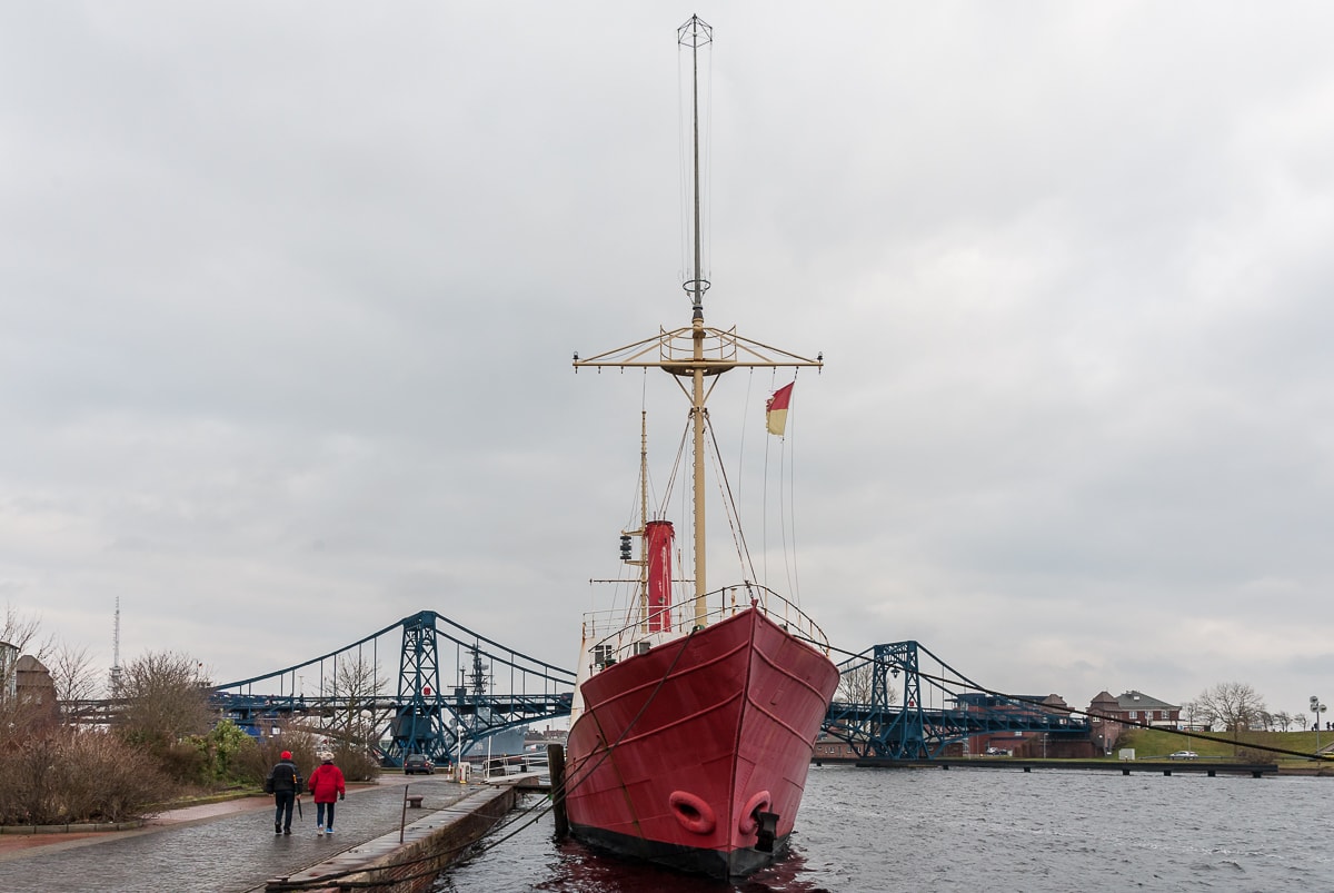 Feuerschiff Weser am Bontekai, Wilhelmshaven.
