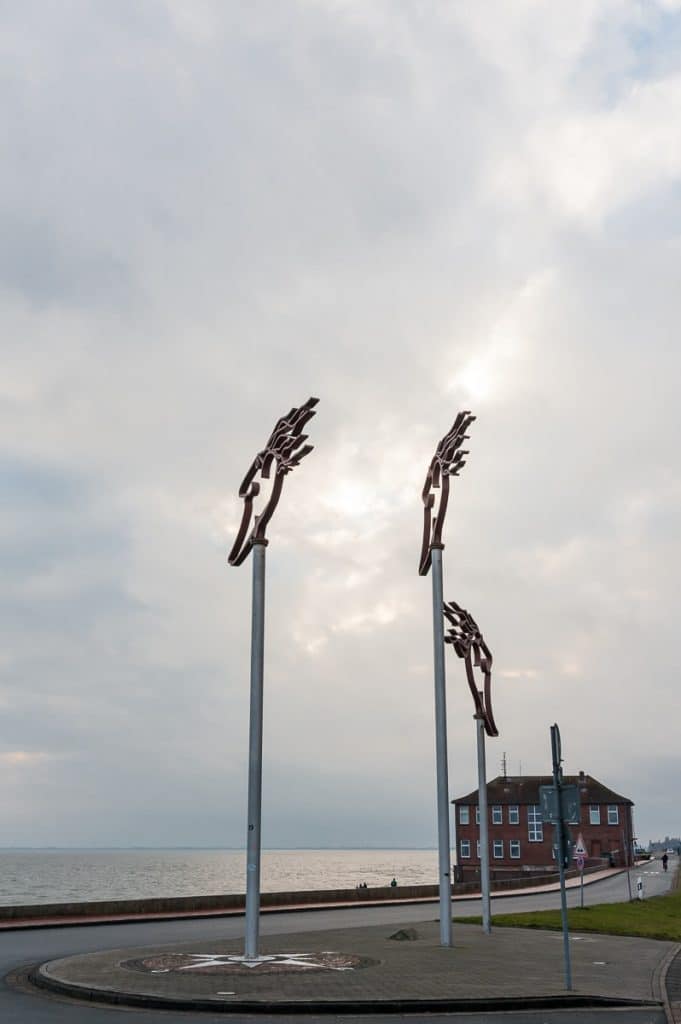Windwächter am Südstrand von Wilhelmshaven.
