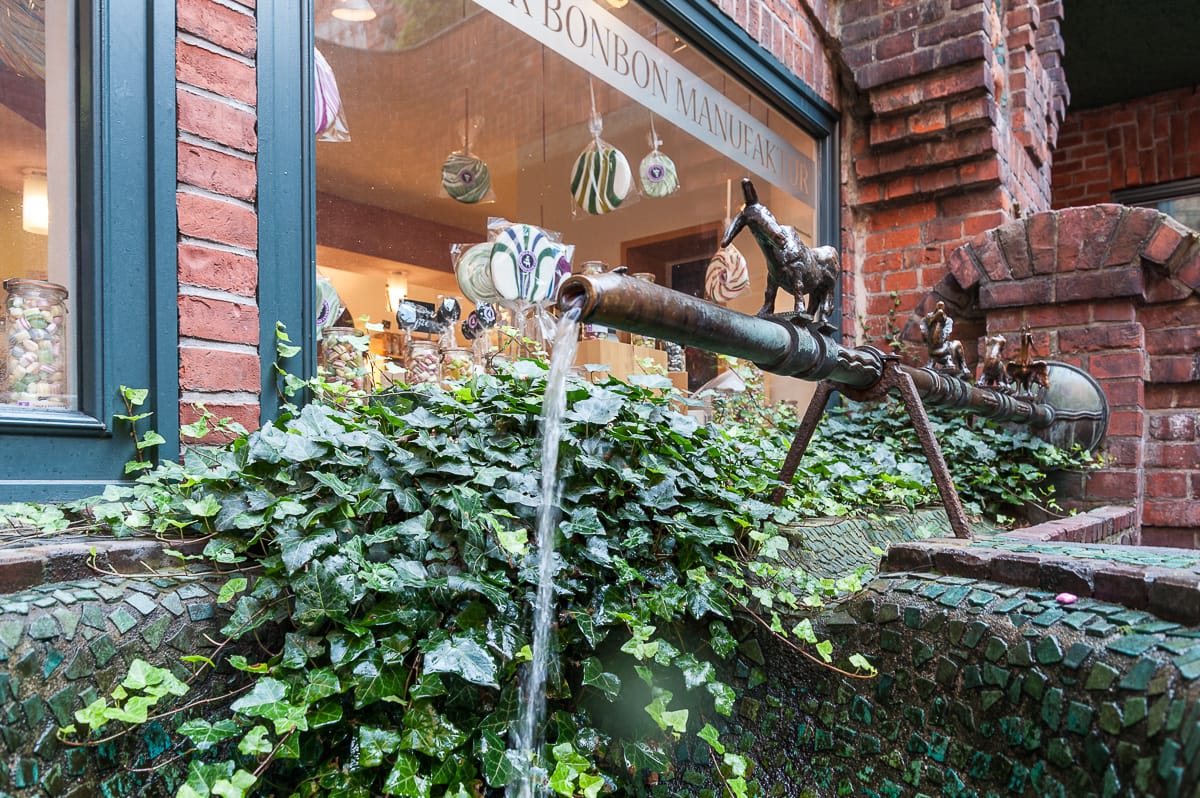 Brunnen an der Bonbon Manufaktur.