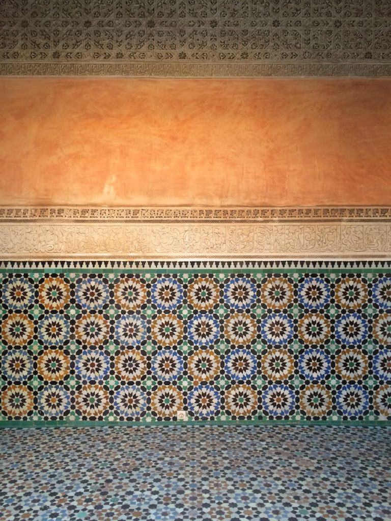 Fliesen in der Medersa Ben Youssef