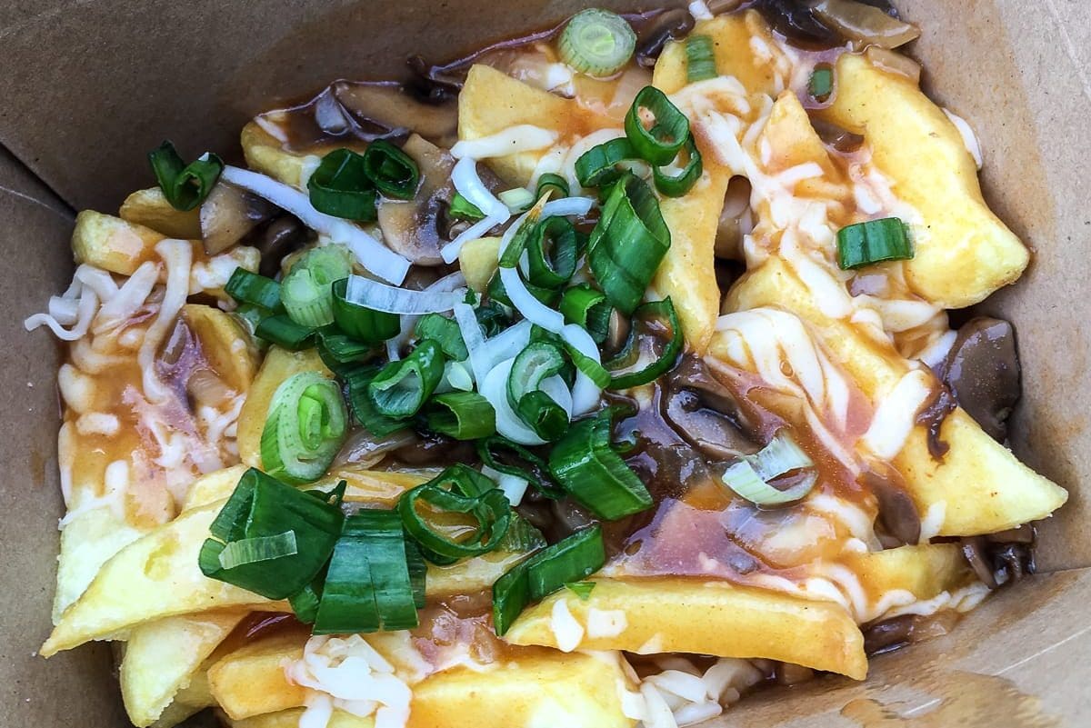 Quebéc Poutine aus dem Poutine Wagon
