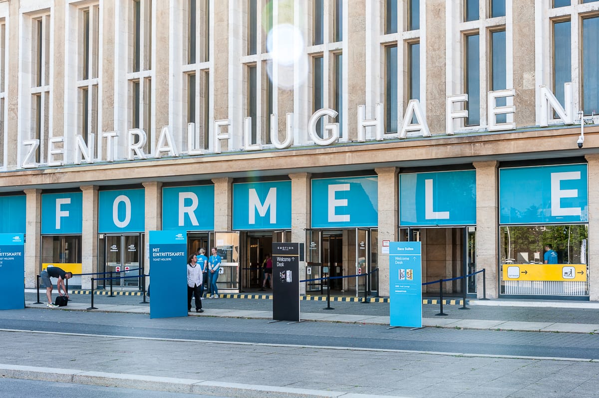 Formel E auf dem Gelände des ehemaligen Flughafens Tempelhof