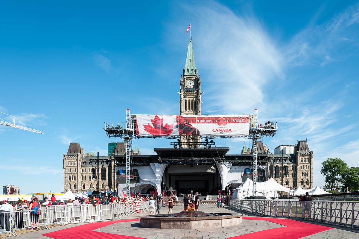 Central Block mit dem Peace Tower, Canada Day 2016