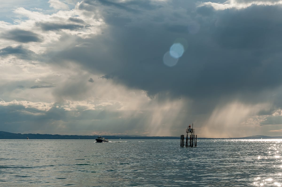 Dramatische Aussicht am Bodensee