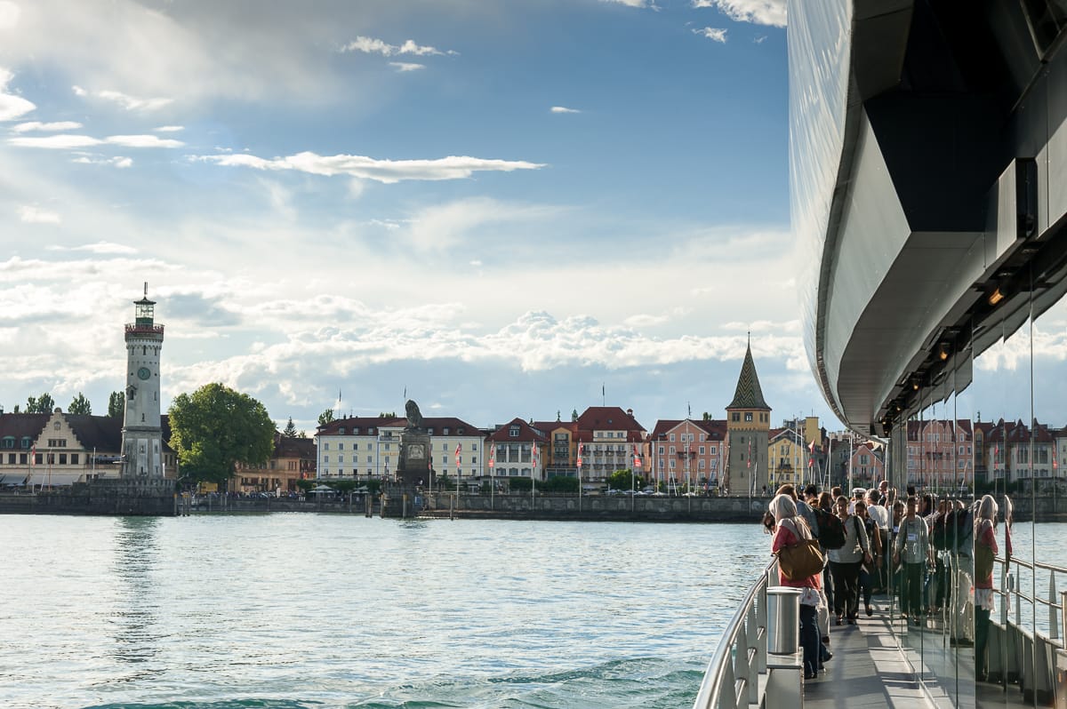 "Skyline" von Lindau vom Schiff aus