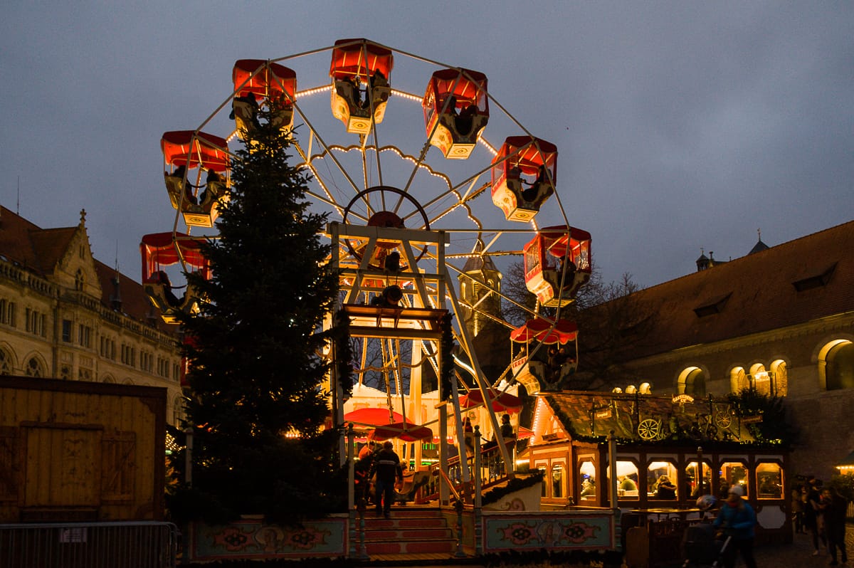 Riesenrad auf dem Weihnachtsmarkt Braunschweig