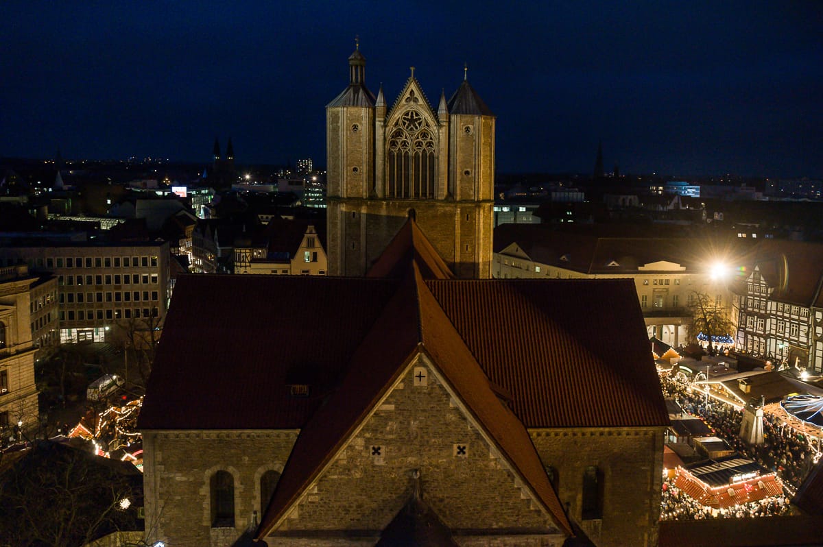 Dom St. Blasii vom Rathausturm aus gesehen