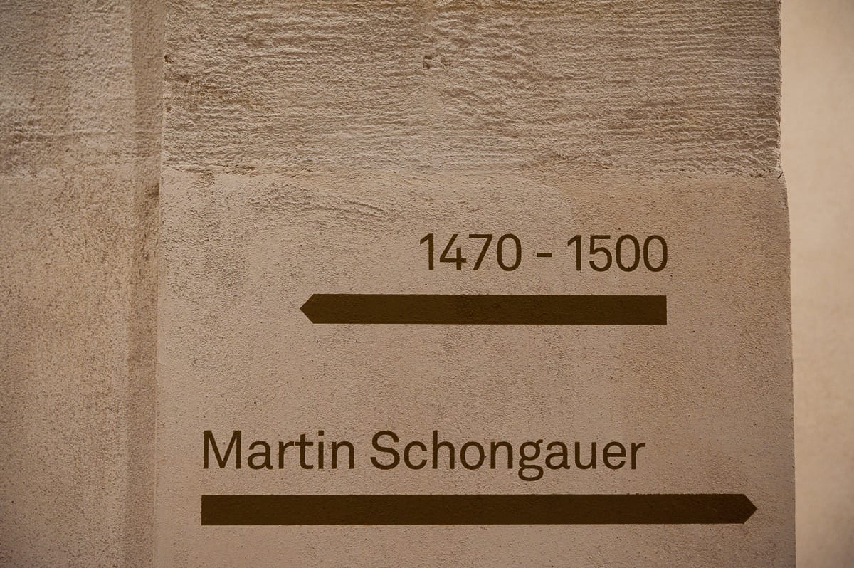 Würdigung des Martin Schongauers mit eigenem Saal
