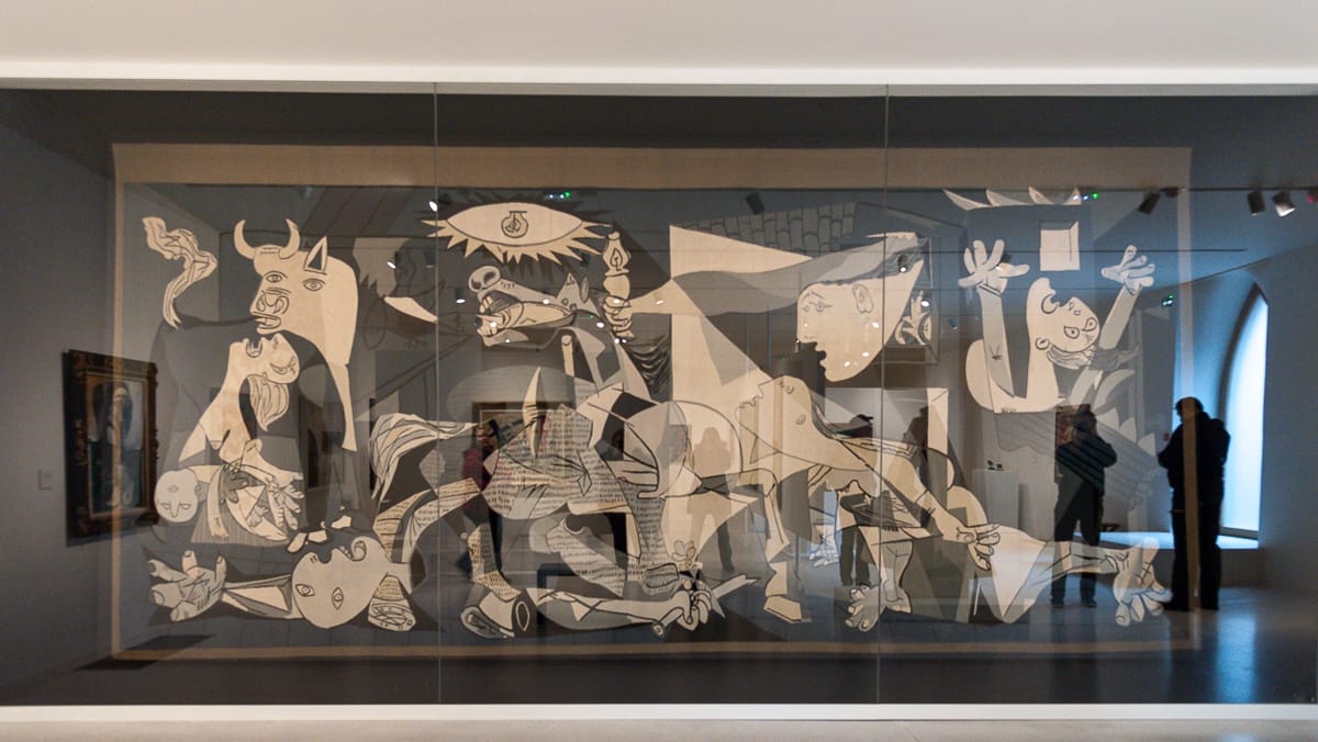 Wandteppich-Version von Guernica (Picasso)