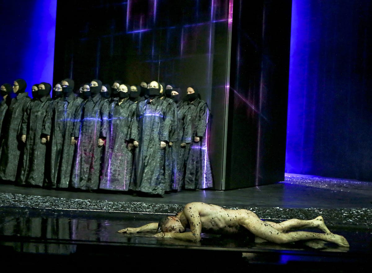 Fahrenheit 451 -Dortmunder Sprechchor, Uwe Schmieder Foto: B. Hupfeld
