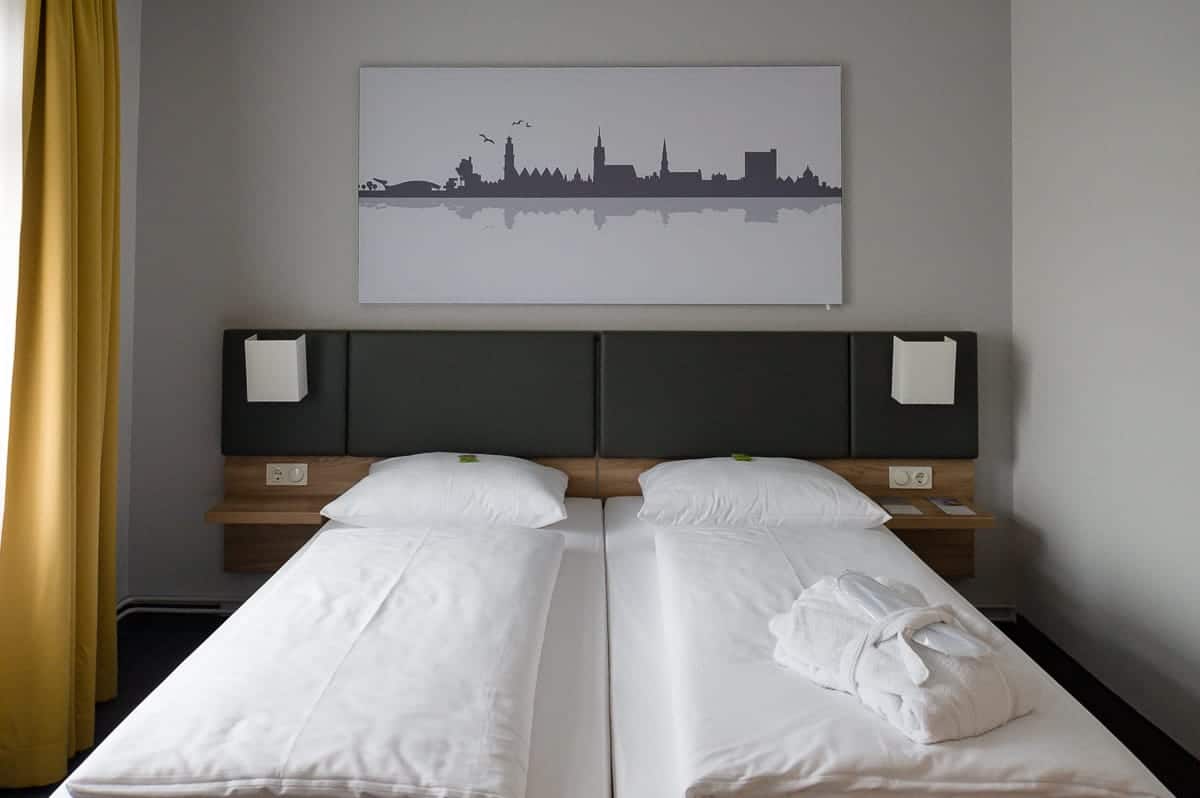 Mein Bett im GHotel Hannover