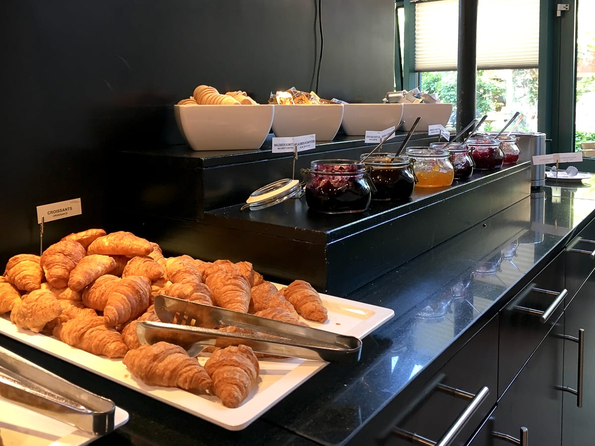 Teil des reichhaltigen Frühstücksbuffets im GHotel