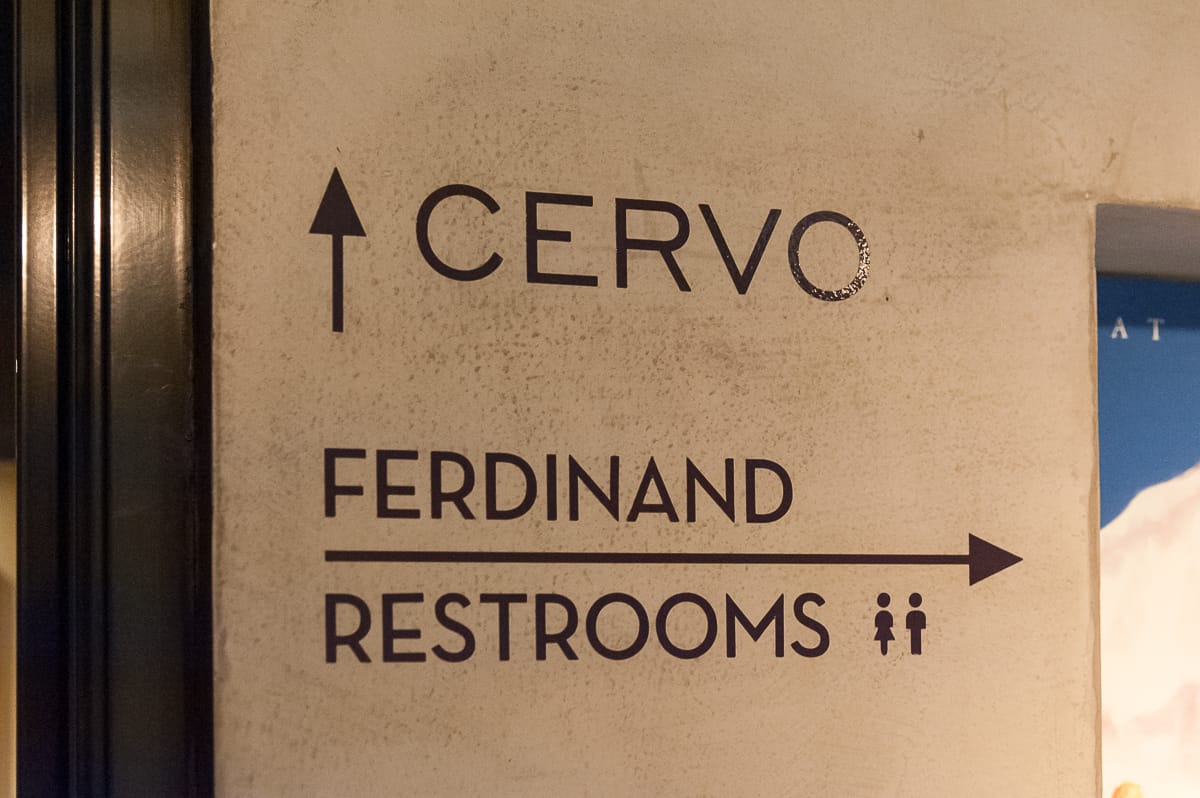 Wegweiser zwischen Cervo und Ferdinand