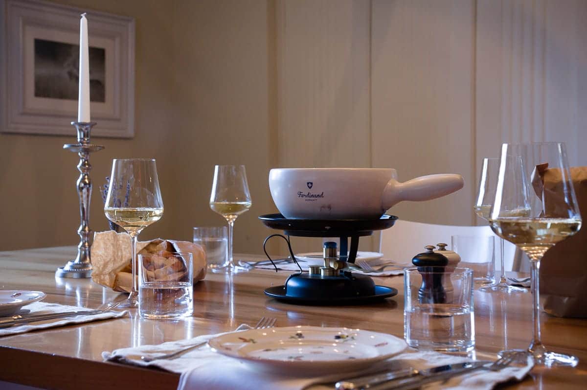 Käsefondue zum Frühstück