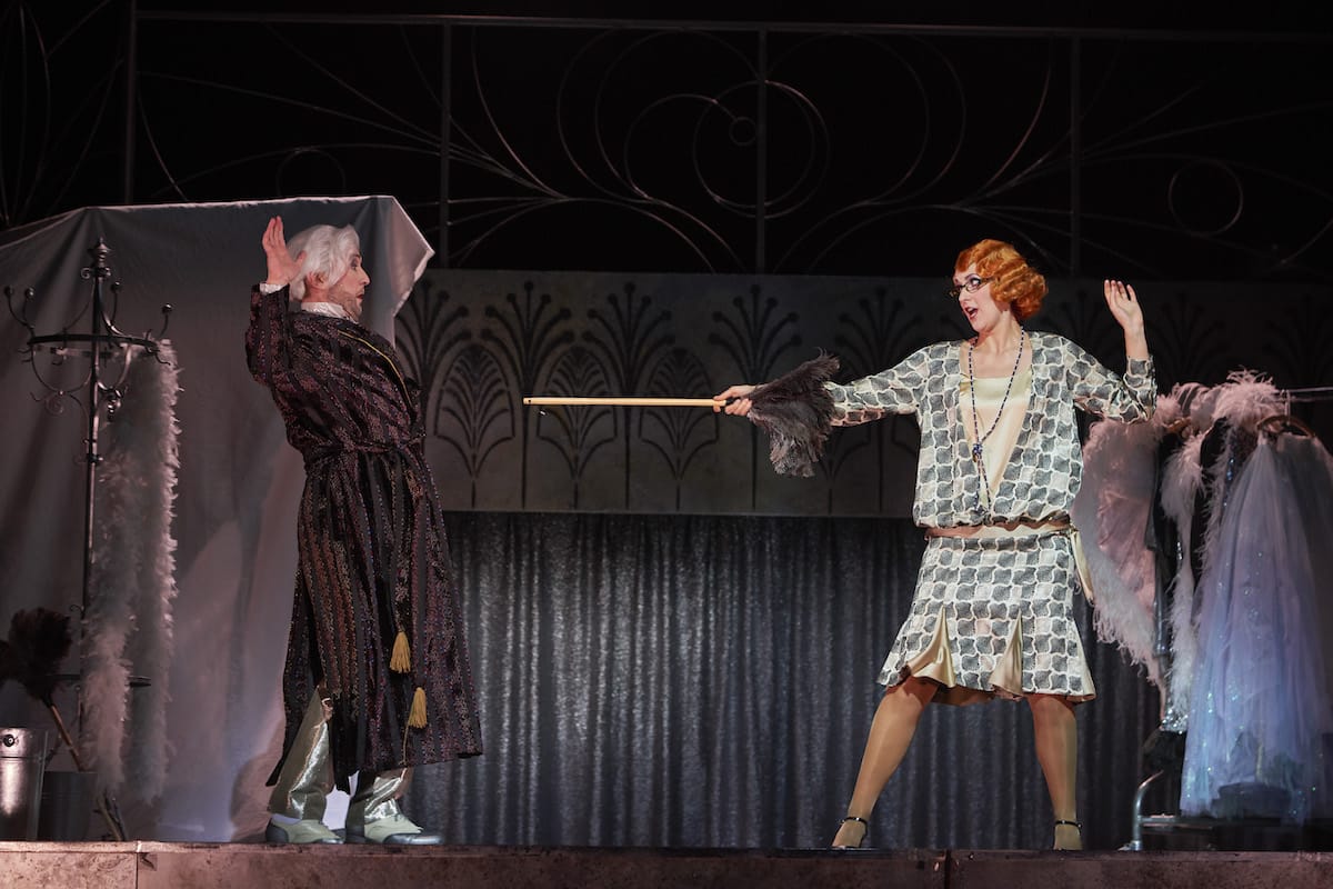 Frau Luna, Theater Dortmund Dirk Weiler (Theophil), Ileana Mateescu (Stella) © Björn Hickmann, Stage Picture