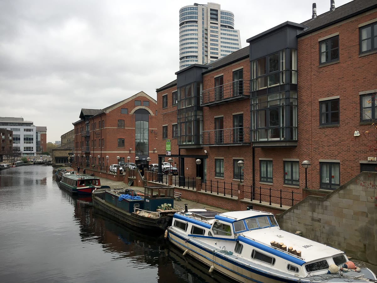 Southbank Hafengebiet südlich der Innenstadt von Leeds