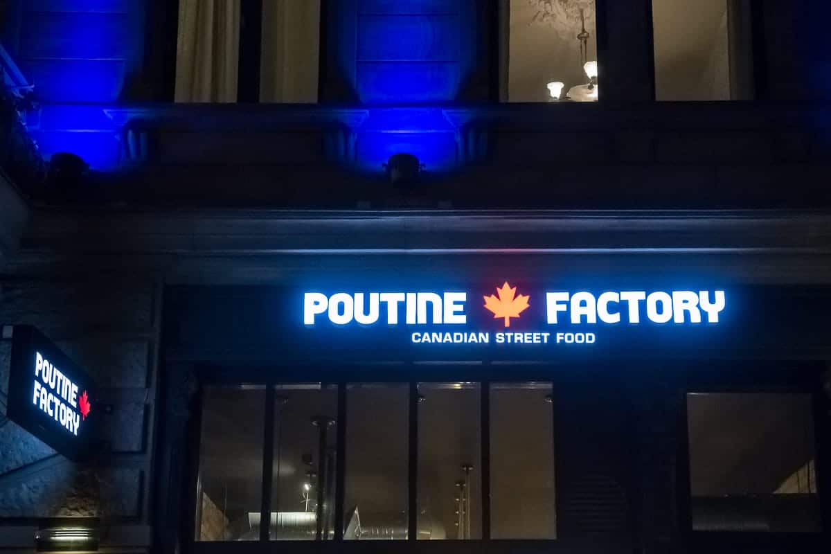 Poutine Factory in der Taunusstraße von außen