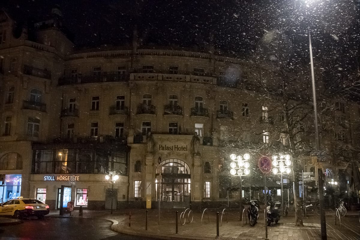 das ehemalige Palast Hotel in Wiesbaden