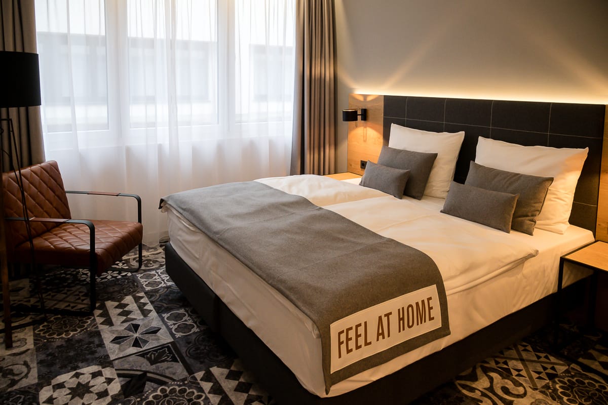 Unser Hotelzimmer mit Kingsize Bett (King Room)