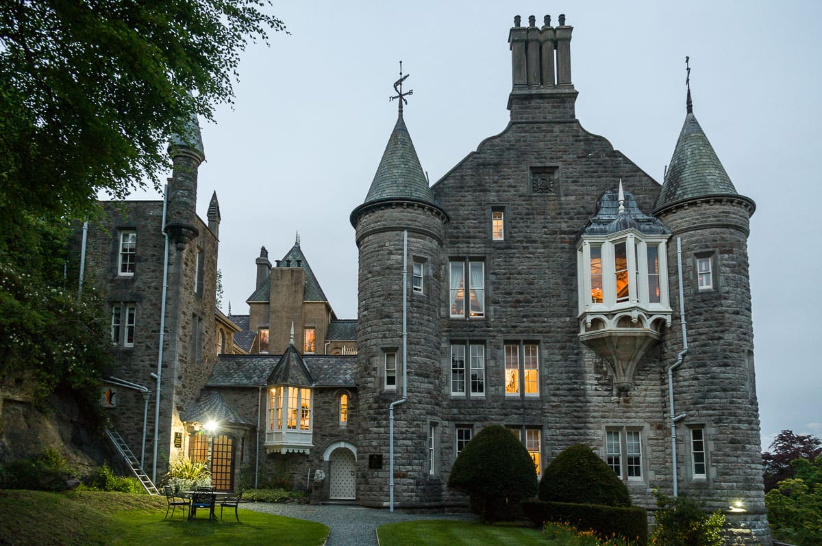 Château Rhianfa, Anglesey am Abend