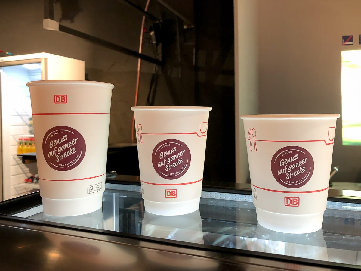 Kaffee endlich in drei verschiedenen Größen