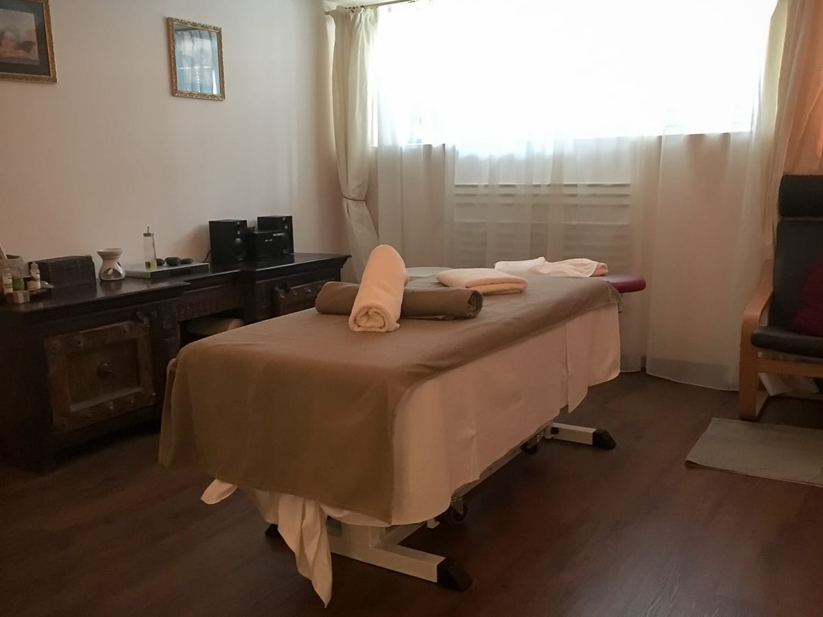 Kurz vor meiner Rückenmassage