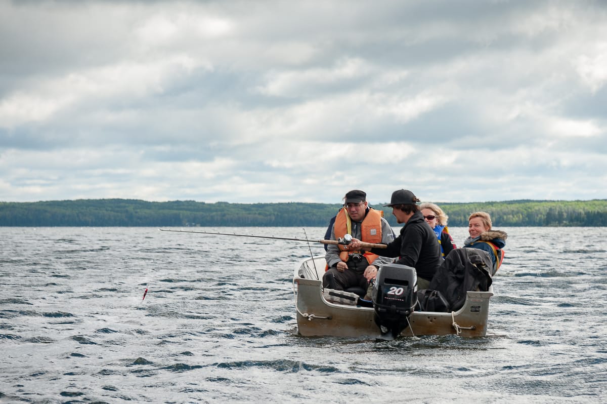 Angeln auf dem High Lake, Manitoba