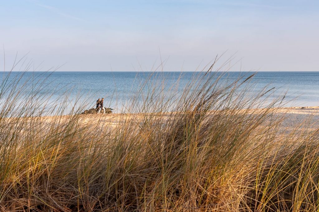 Laufen durch die Dünen in Timmendorfer Strand