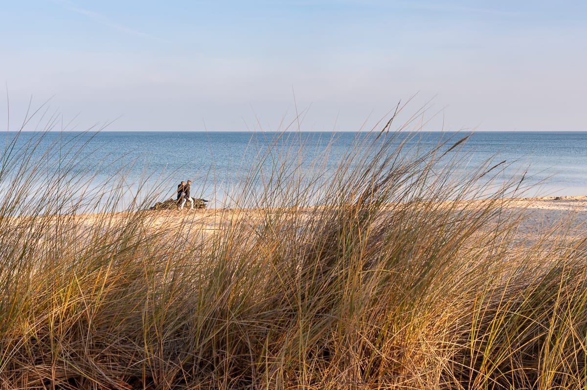 Laufen durch die Dünen in Timmendorfer Strand