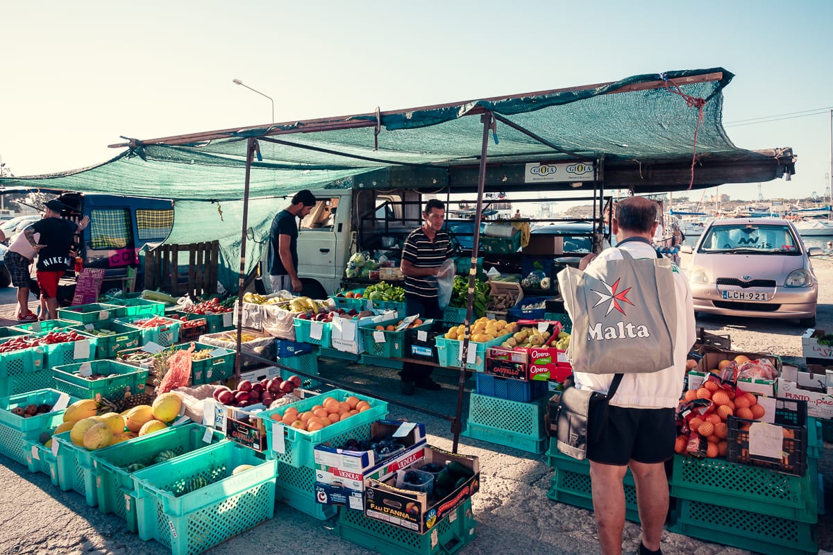 Sonntag auf dem Fischmarkt Marsaxlokk 