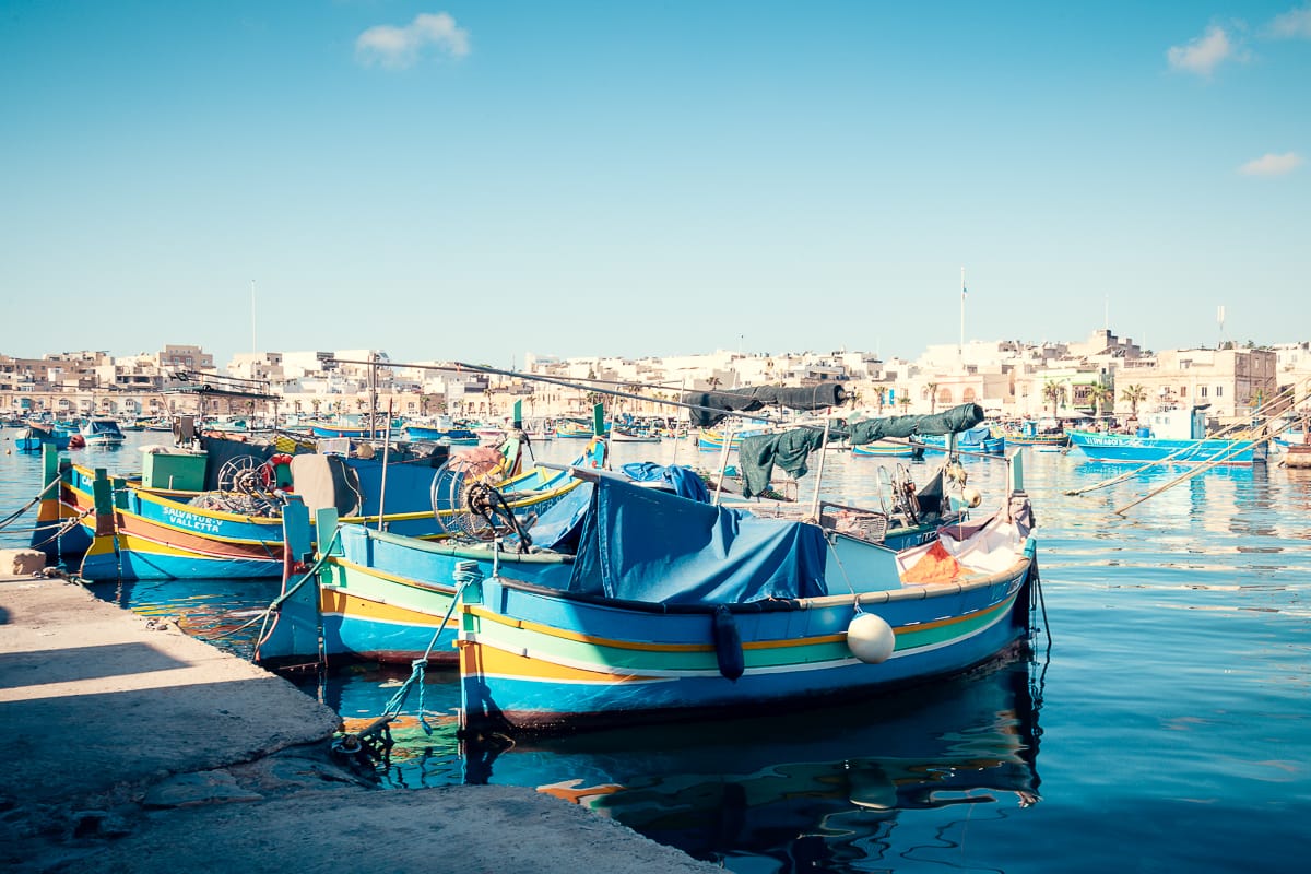 Fischerboote in Marsaxlokk
