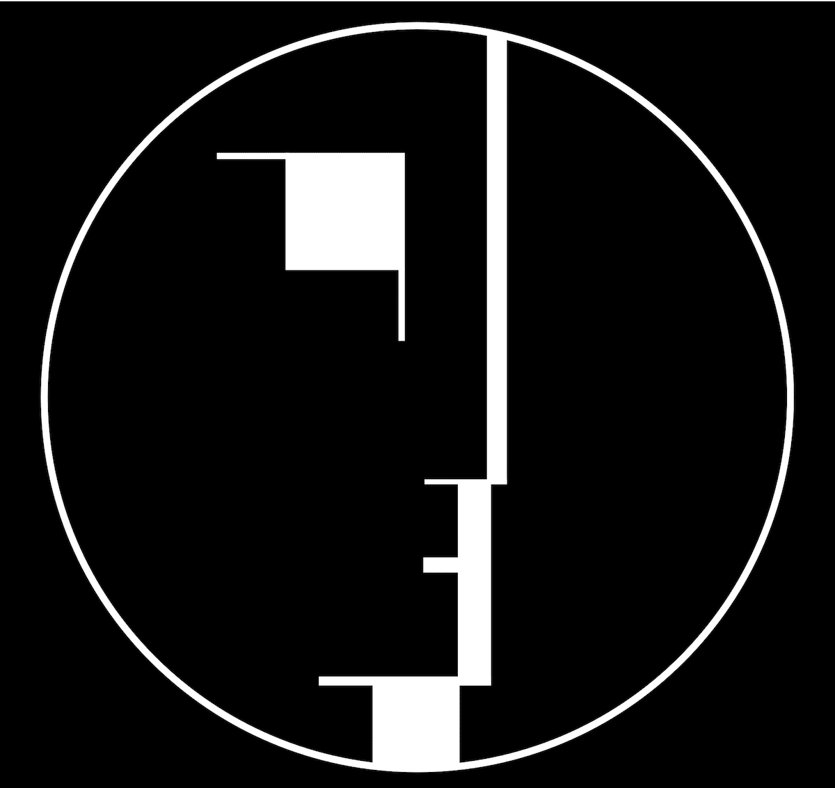 Bauhaus-Logo, 1922 von Oskar Schlemmer entworfen gemeinfrei via Wikipedia.