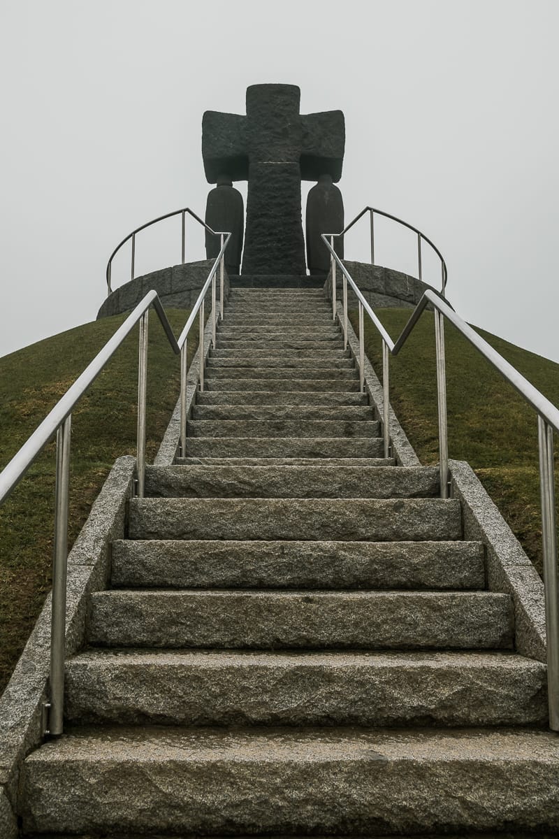 Treppe des Hügelgrabs - Aussichtspunkt in La Cambe.