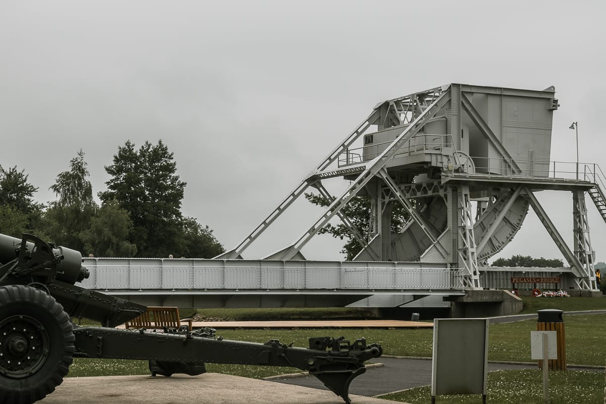 Die Original Pegasusbrücke im Museum.