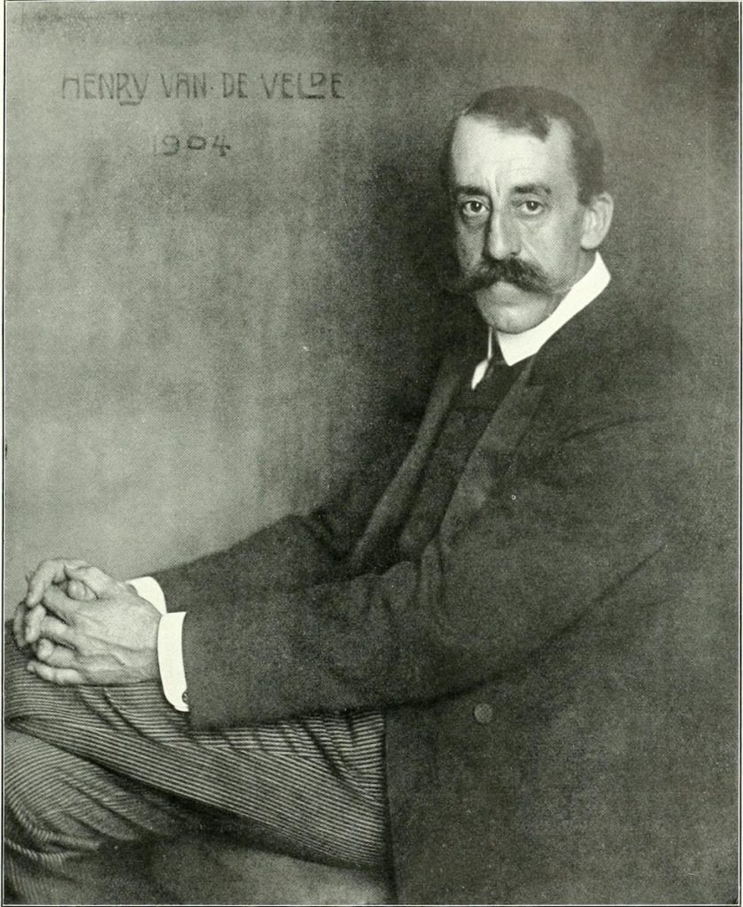 Henry van de Velde Foto: Nicola Perscheid, 1904 gemeinfrei, via Wikipedia.