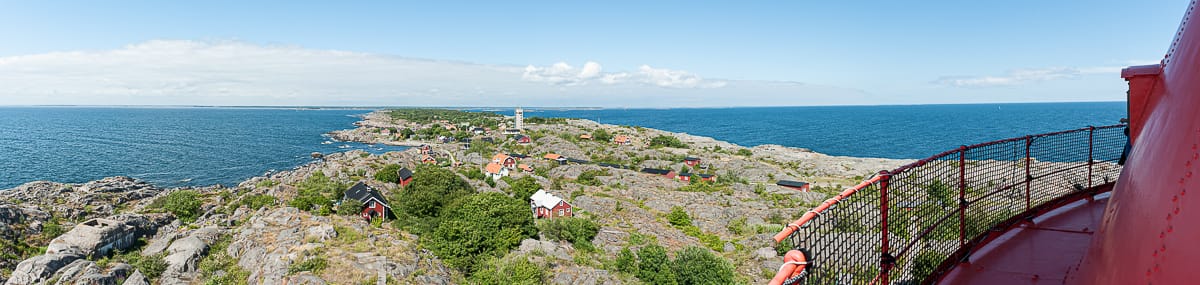 Aussicht vom Leuchtturm auf das Wasser