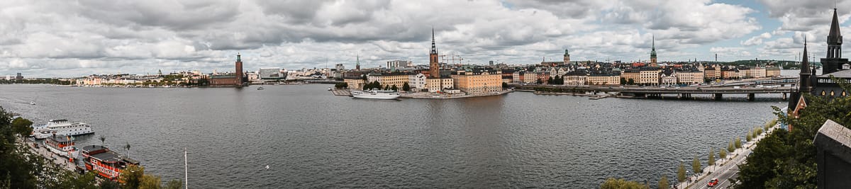 Panoramaansicht nördliches Stockholm